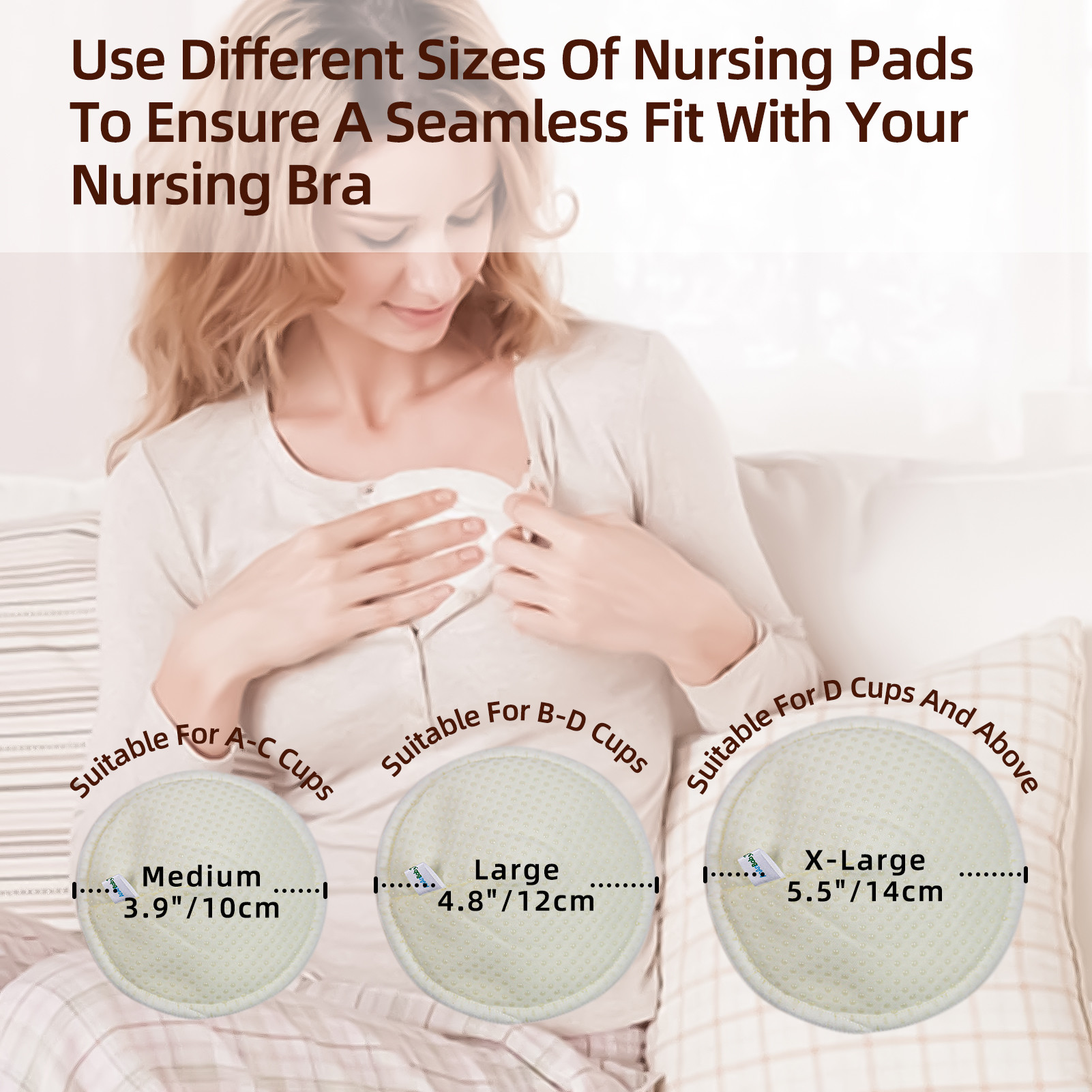 Leakproof Reusable Nipple Pads Milk Spot Spill Pregnant Lactation Soft 3D Contoured OEM