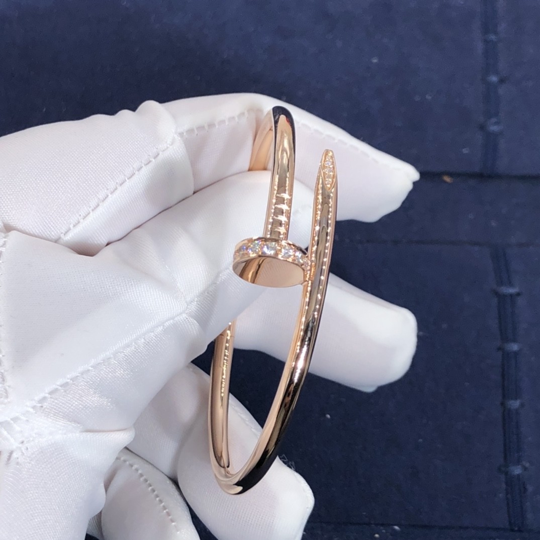 Elegant Car Tier 18k GoldJuste Un Clou Bracelet Natural Diamonds Real Gold Real Diamonds
