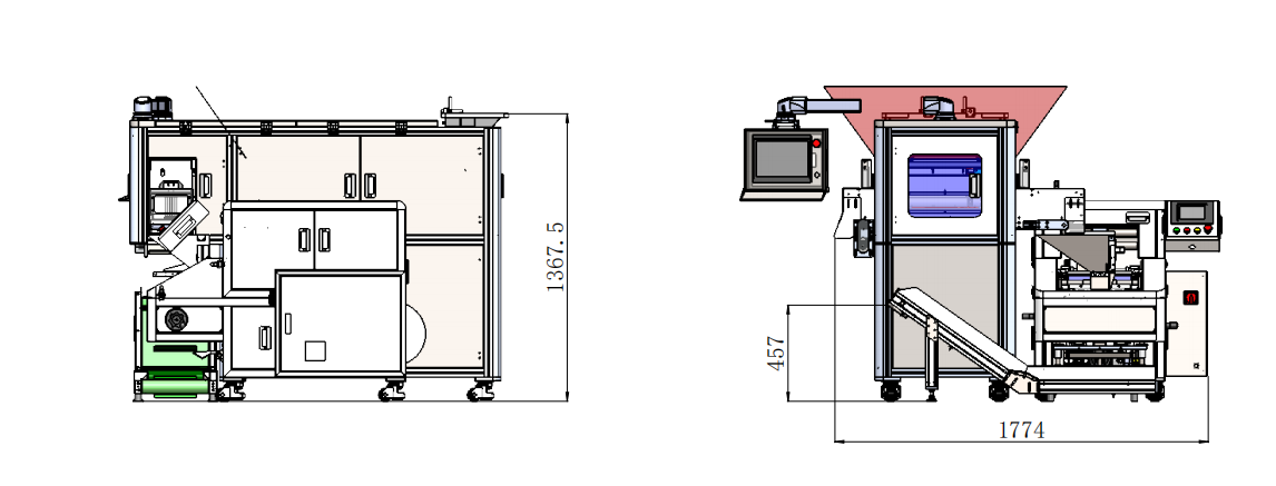 High Accuracy Vision Counting Machine for Metal Plastic Parts