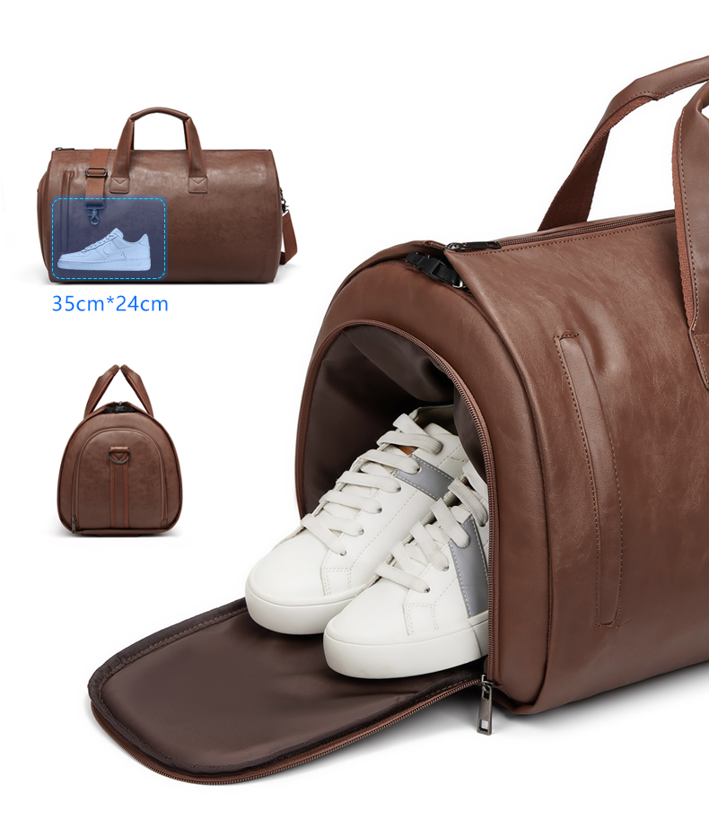 Retro Wheeled Garment Trolley Duffle Bag Large Rolling Duffle Bag 30cm High