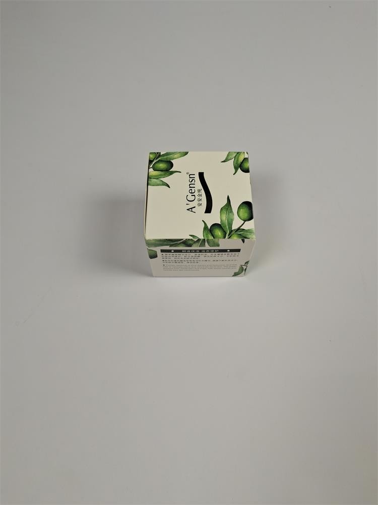 Cream Cosmetic Packaging Box with Customized Design and Glossy Finish
