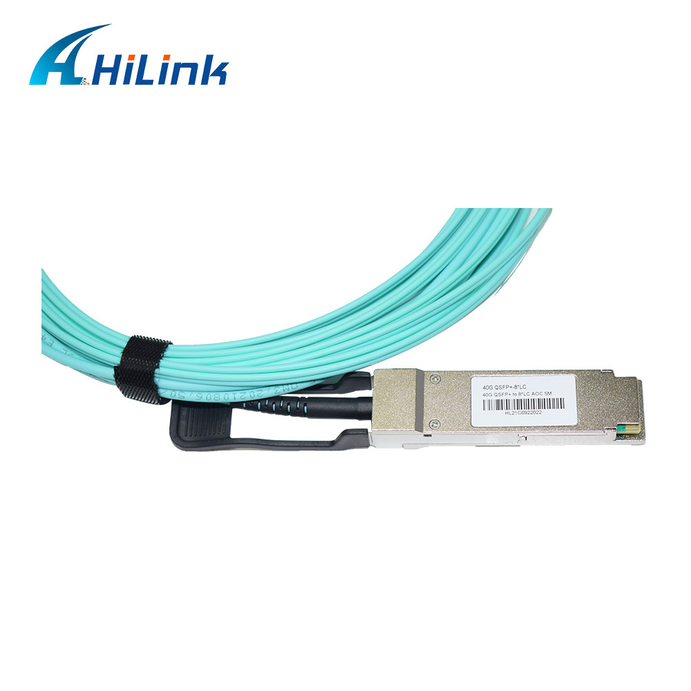 40G-Base QSFP+ To 8xLC SR4 Active Optical Breakout Cable MSA Compliant 40G AOC