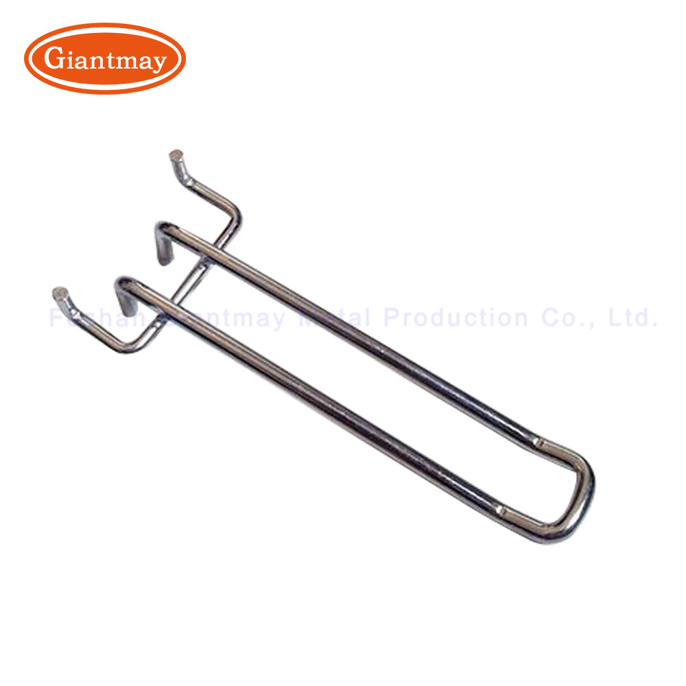 Euro Prong Peg Board Metal Display Hook Customized Logo