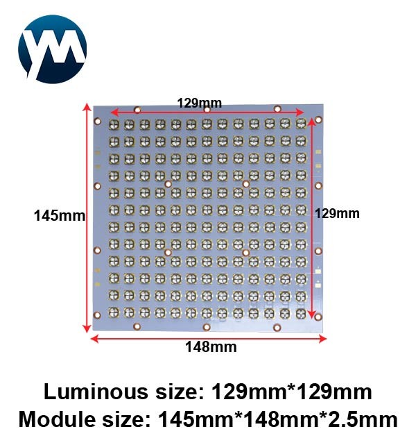 UV Light Module 1500W High Power UV Led Module UV Curing Led Lamp Quartz Lens