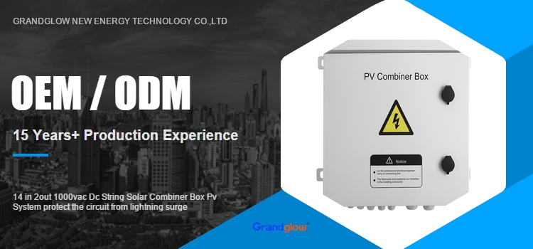 14 in 2out 1000vac Dc String Solar Combiner Box Pv System protect the circuit from lightning surge