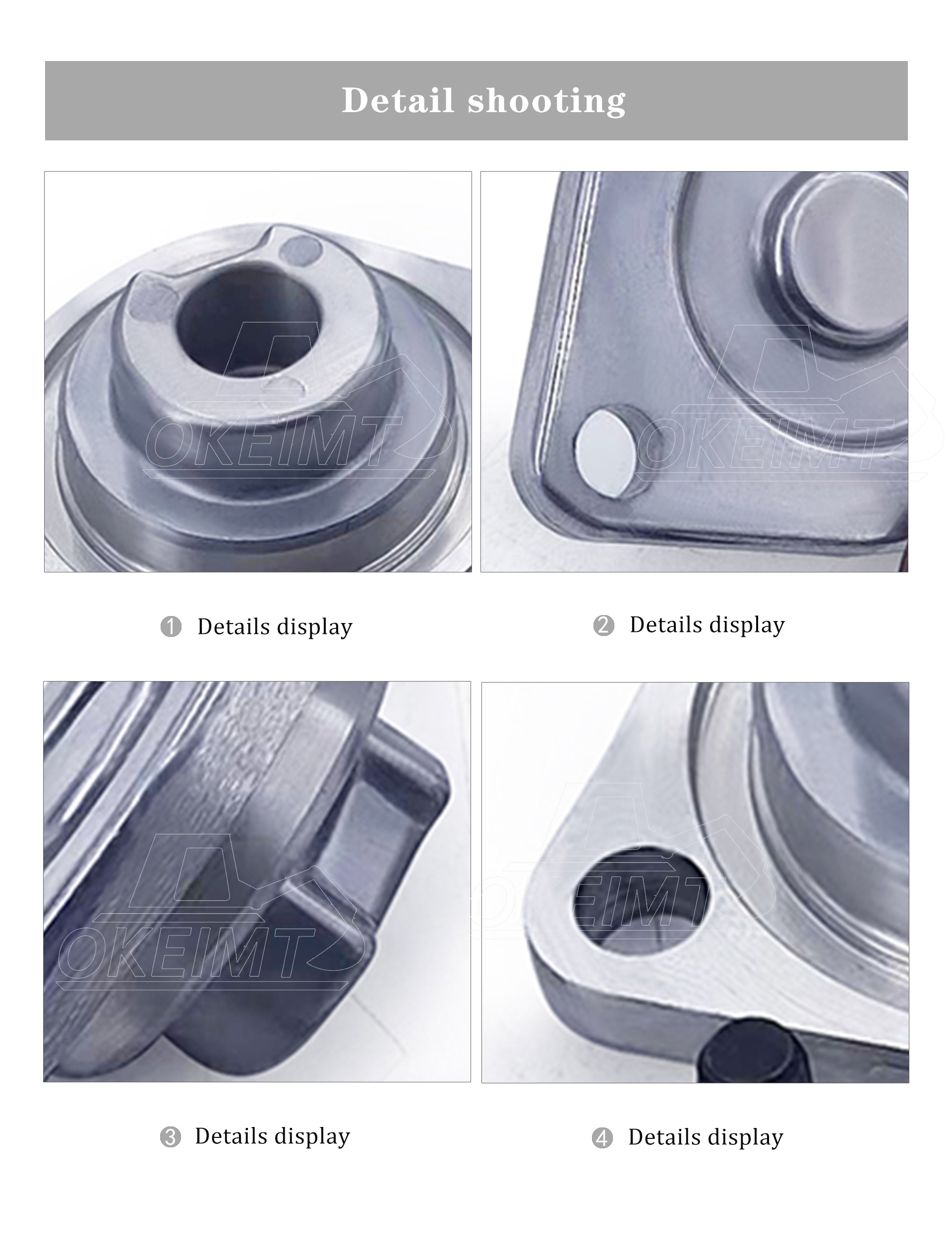 Excavator Accessories Oil Filter Head Isuzu Engine 6BD1