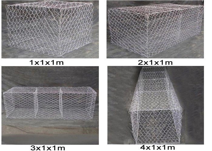 High Strength 100x120mm Gabion Wire Mesh Low Carbon Steel