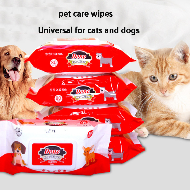 Pet Wet Wipes For Cats And Dogs No Rinse For Tear Stain Cleaning Deodorization And Cleaning Wet Wipes