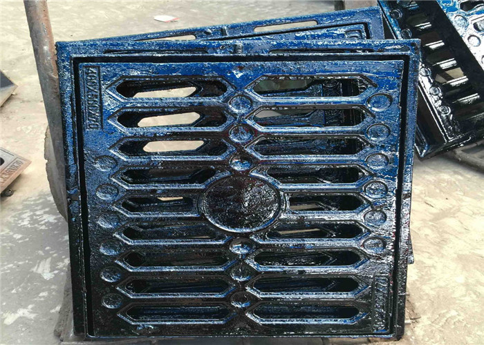 Anti Frozen Cast Iron Grating And Frame Square Type Corrosion Resistance