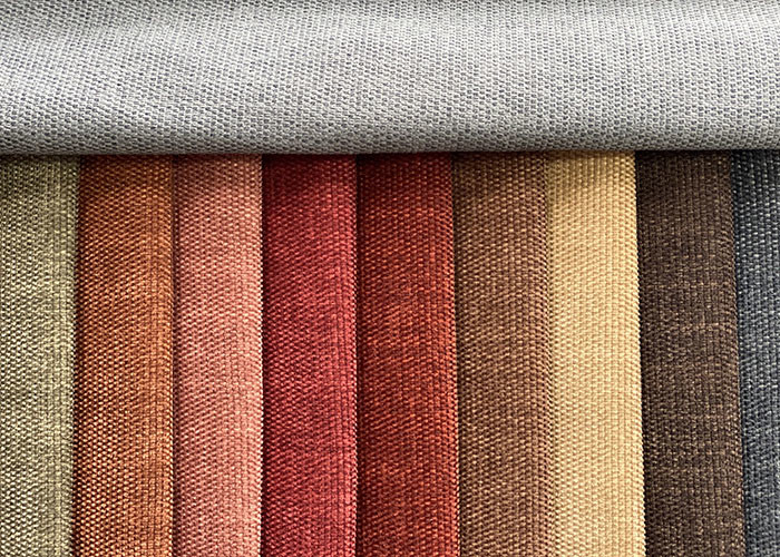 145cm Chenille Sofa Fabric Plain Grey Chenille Upholstery Fabric