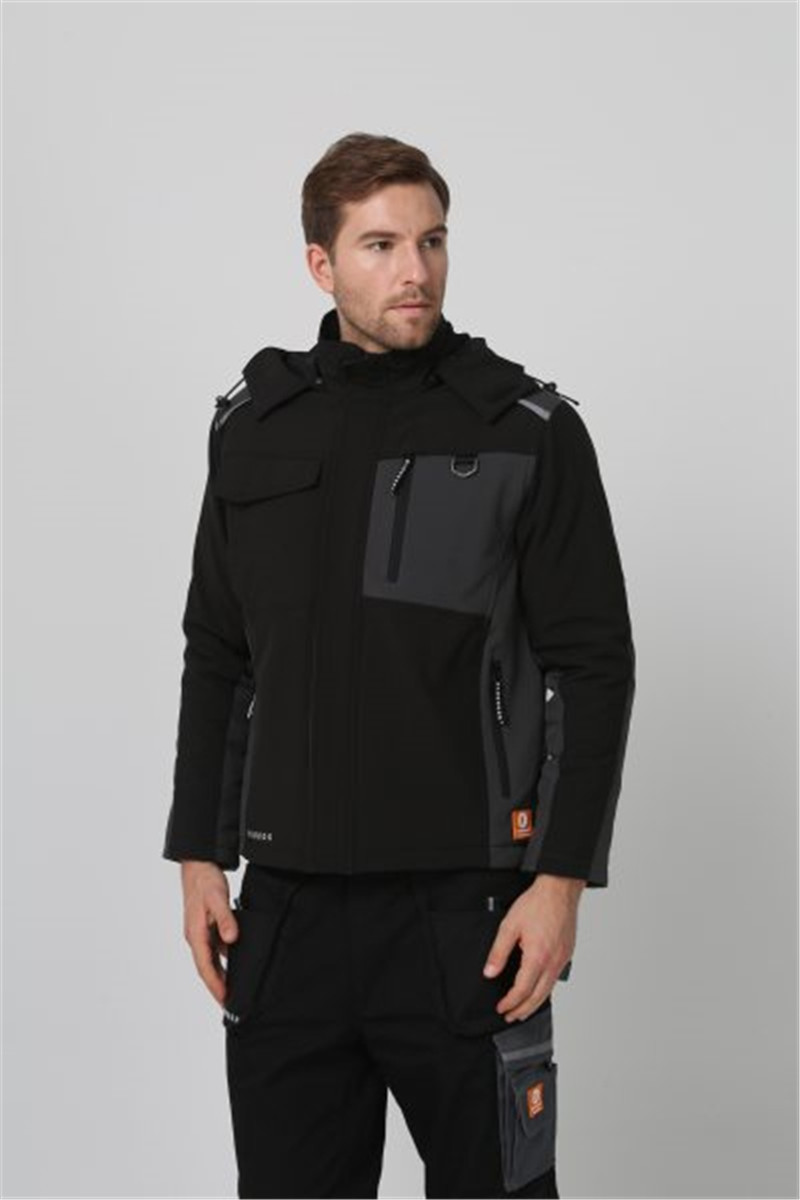 Breathable Adjustable Hem Softshell Jacket Detachable