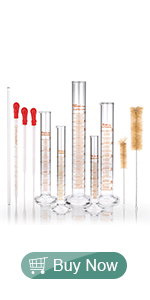 glass graduated measuring cylinder