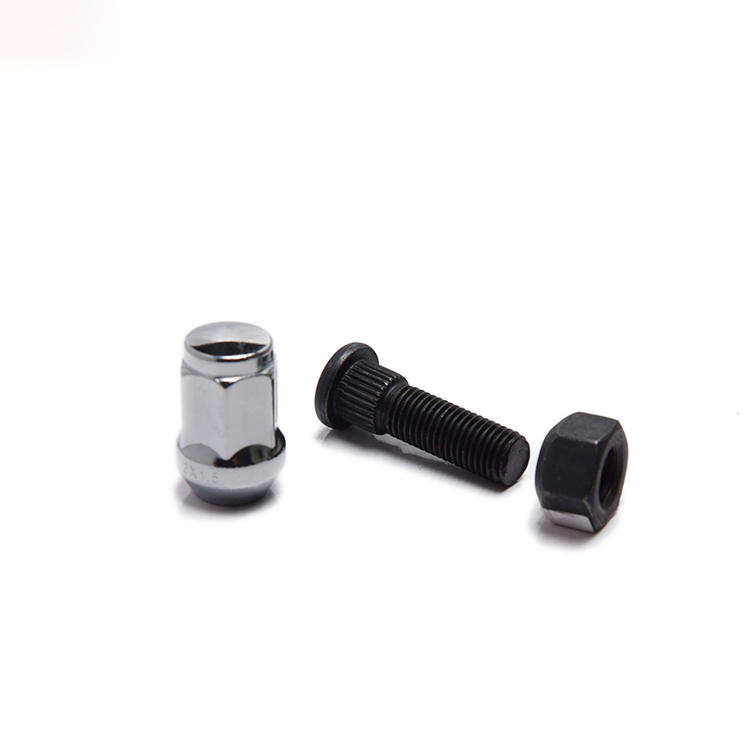 Solid Brass Heavy Truck Wheel Bolts Stud Nuts For Truck