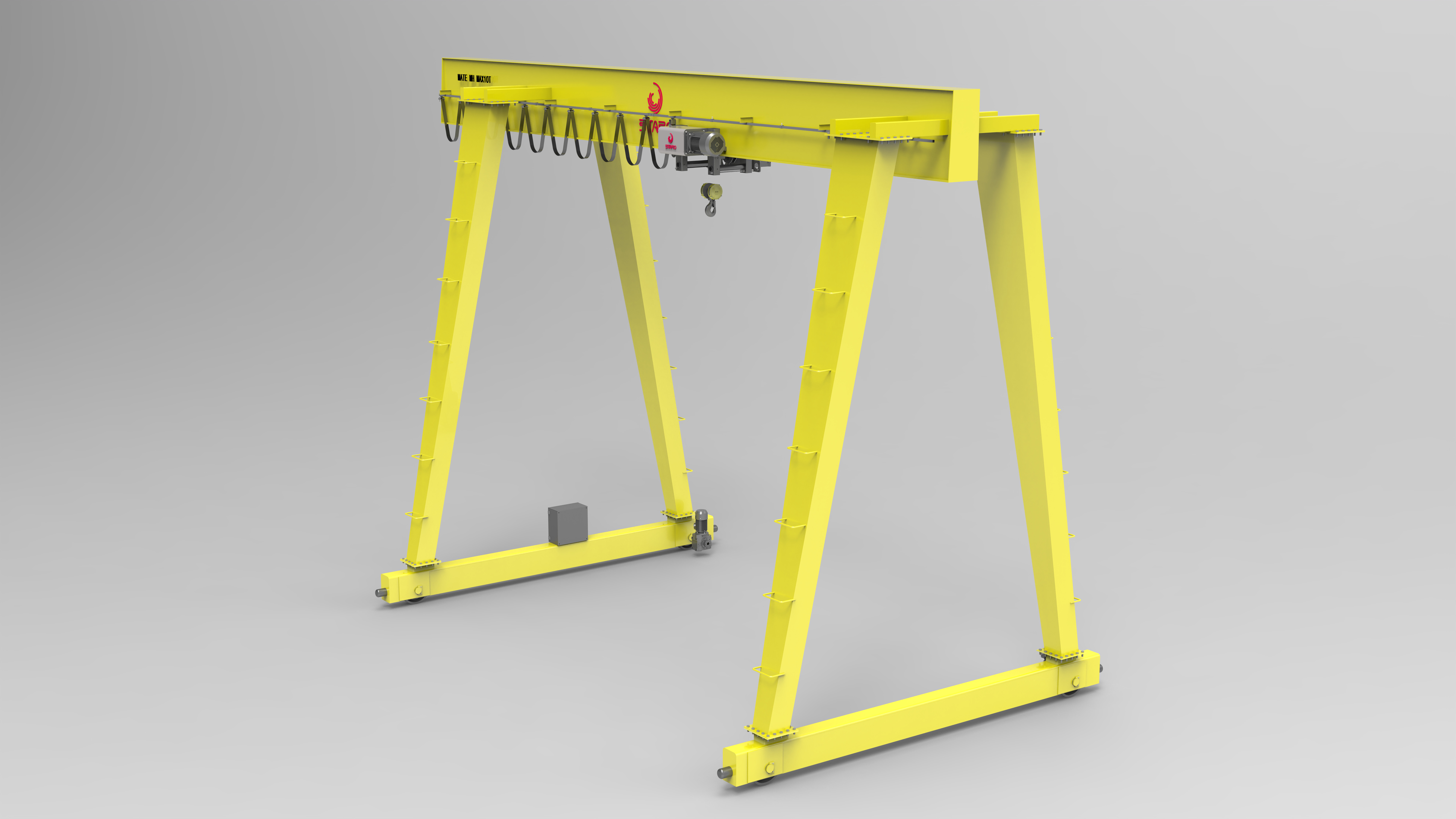 Portable Mobile Manual Single Girder Gantry Crane for Versatile Material Handling