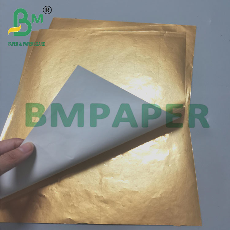70gsm Golden Glossy Wet Strength Paper For Drink Label 70cm x 100cm