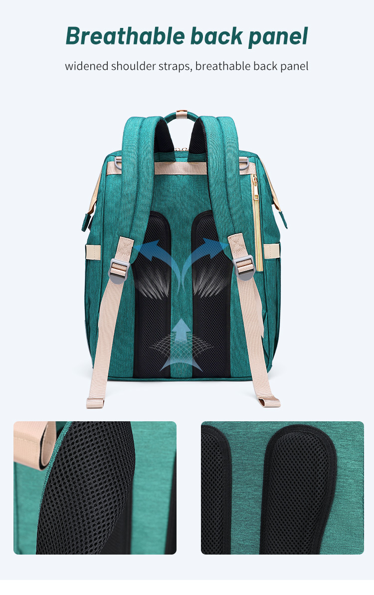 New Portable Folding Crib Mom Bag Out Portable Multi-functional Shoulder Mother and Baby Bag baby diaper bag