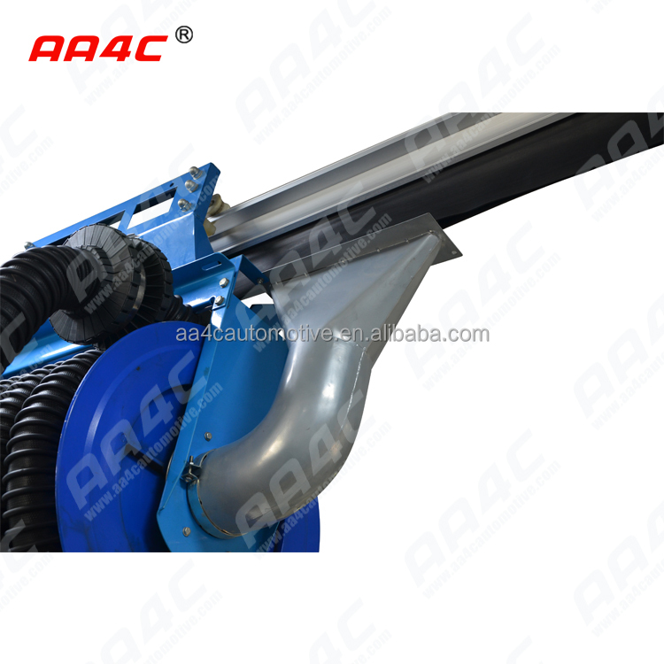 AA4C car exhaust extracting system auto vehicle exhaust manual sliding tumbler hose reel control manually