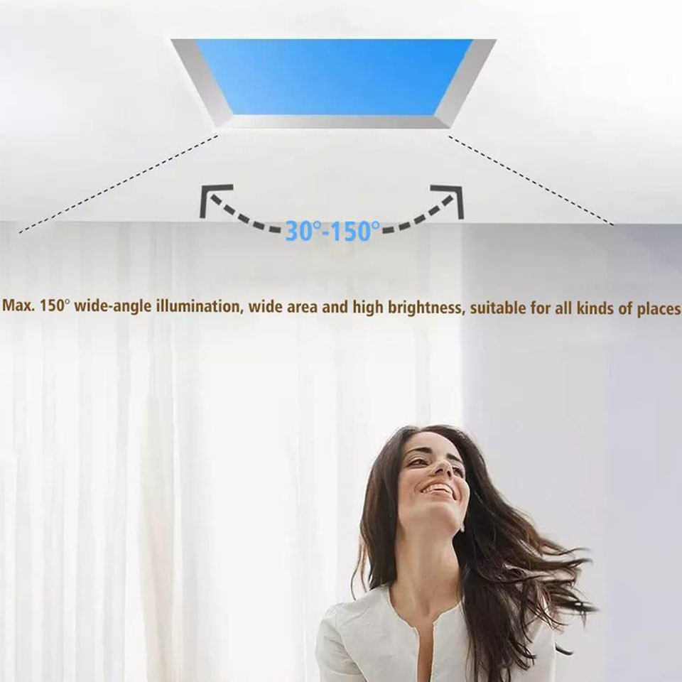CRI 90 6000lm Artificial Sunlight Panel 110VAC Circadian Rhythm For Office