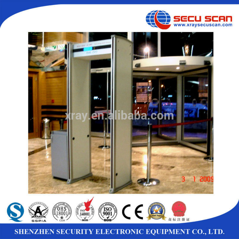 Anti Terrorist 33 Zones Walk Through Metal Detector For TV Station
