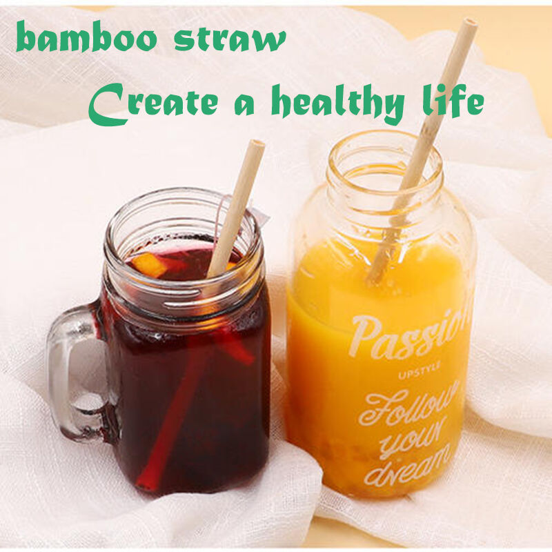 Durable, Biodegradable, and Earth-Friendly Bamboo Straws for Drinking