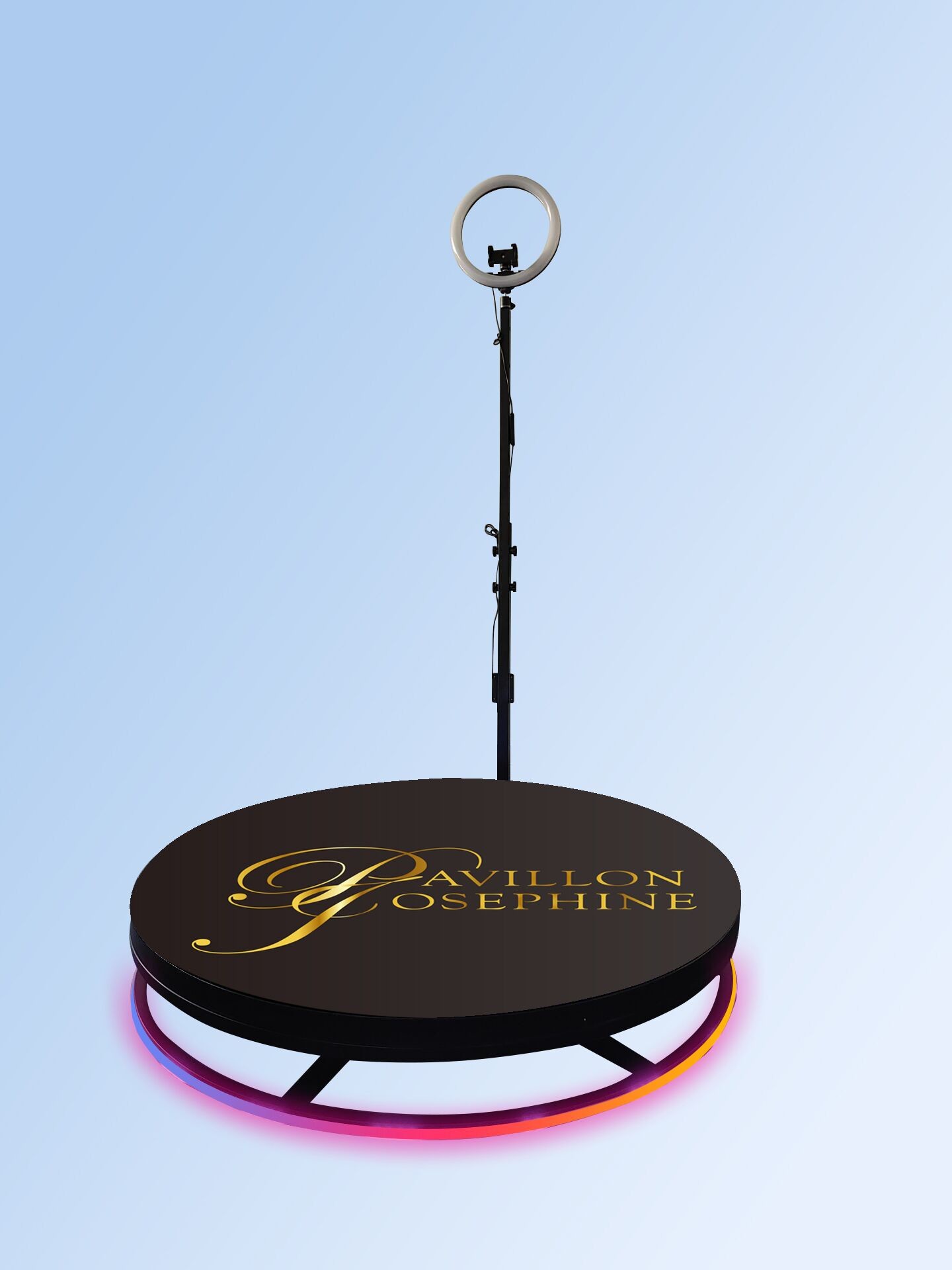 Adjustable 360 Photo Booth Machine For Wedding Parties Automatic Spin