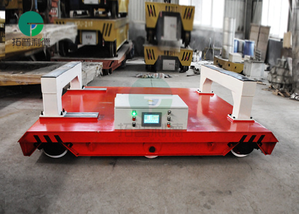 Factory material handling steel rail battery electric transfer car