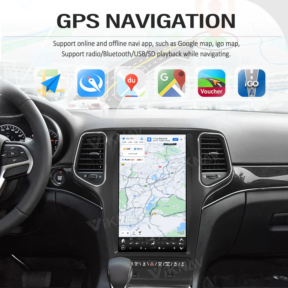 2014-2022 Jeep Grand Cherokee Radio Replacement GPS Navigation ODM