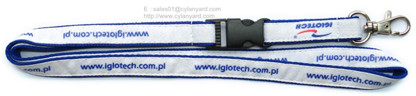 Graded Jacquard Label Overlaid Lanyards