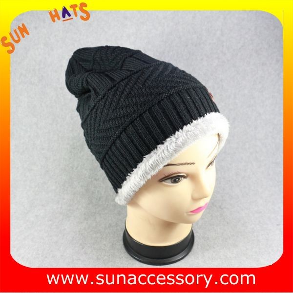 AK17018 Sun Accessory advertising winter knitted beanie hats for mens,Logo can be added