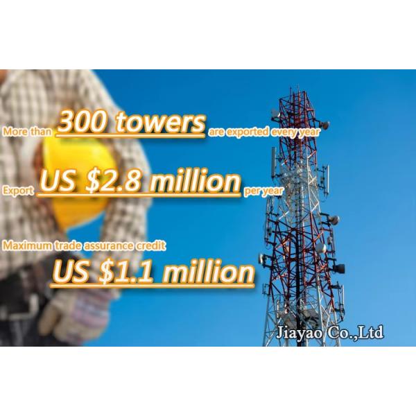30 Ft Free Standing Tv Radar Internet 4 Legged Self Supporting Angular Lattice Steel Four Leg Communication Tower