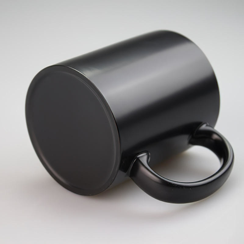 11oz Ceramic Mug Sublimation Color Changing Mug With Heart Handle For Sublimation Printing