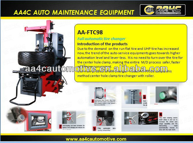 AA4C full automatic tire changer AA-FTC98 tyre changer tire service machine