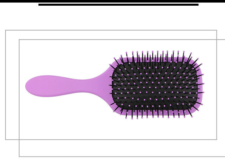 Streamlined Handle Scalp Massage Comb Customized Color ABS Airbag Comb