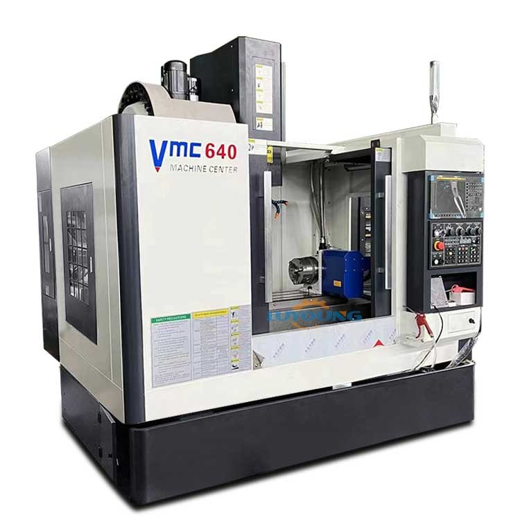 Large Vertical Machining Center Machine Vmc640 4 Axis 16 ATC Taiwan Spindle BT40