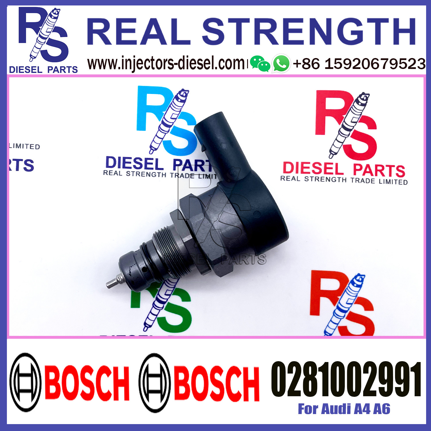 BOSCH Control Valve 0281002991 DRV Regulator Solenoid 0281002991 for Audi A4 A6