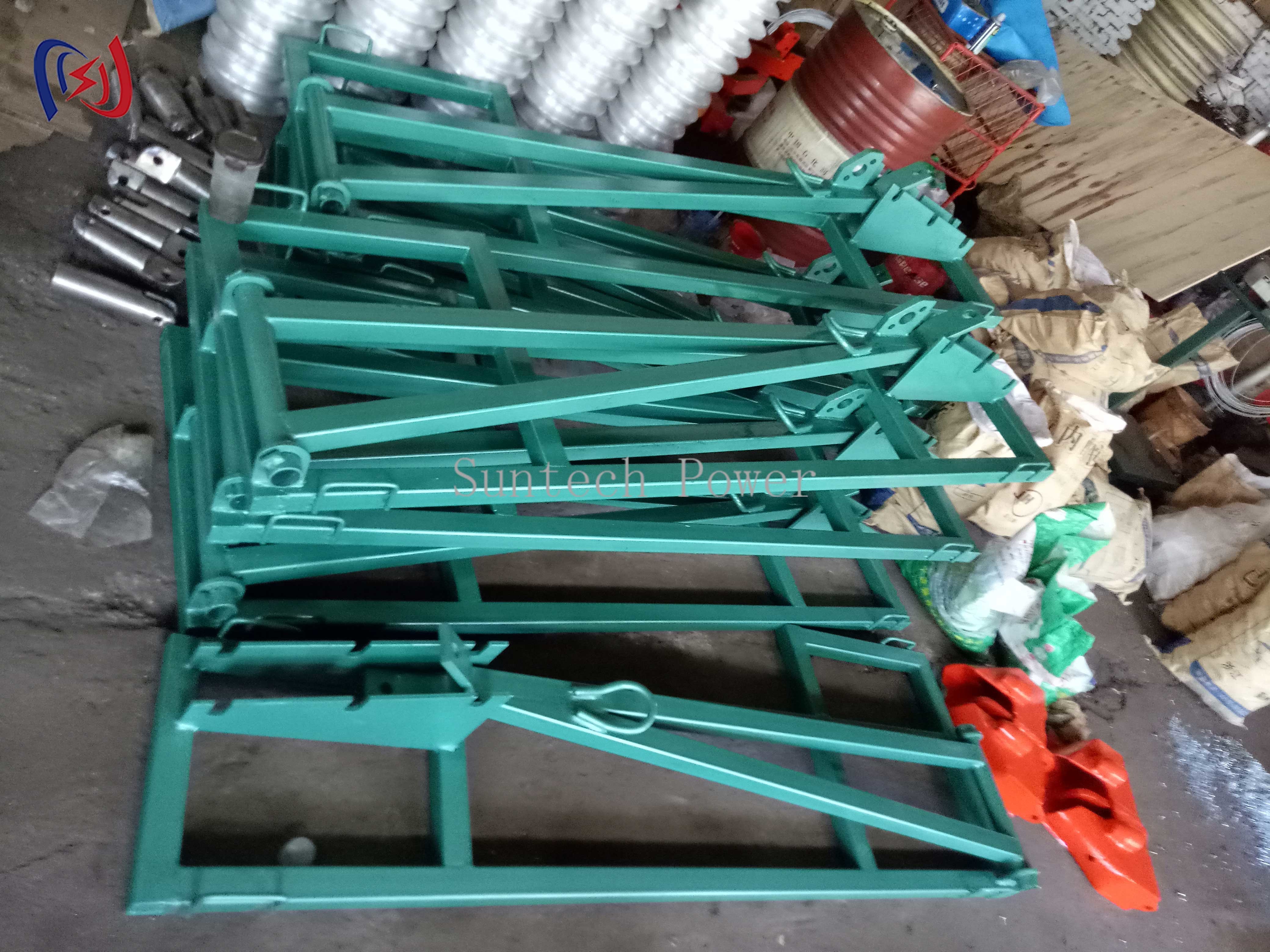 Detachable 100KN Cable Reel Stand Cable Drum Reel Cable Roller Stand To Release Wire