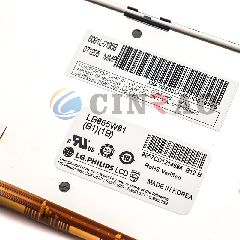 ISO9001 LB065W01-B11B LB065W01(B1)(1B) TFT LCD Screen