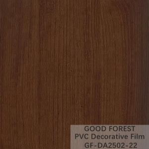 Buy cheap Wardrobes PVC Decorative Film Blistering Wooden Grain Light Brown Color product