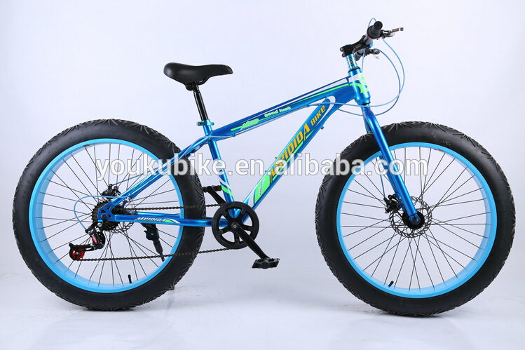 Height 198cm Sledge Wheel Steel 26 Inch Fat Tire Bike