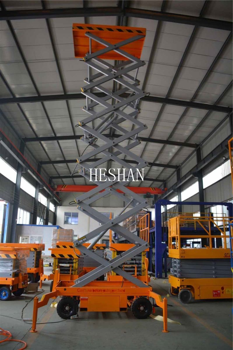 8m 10m 500Kgs Mobile Scissor Lift Automatic Electric Hydraulic Scissor Lift Table