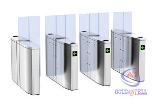 Luxury Speedlane barrier flap door optical rapid lane turnstile with visible LED high sliding glass