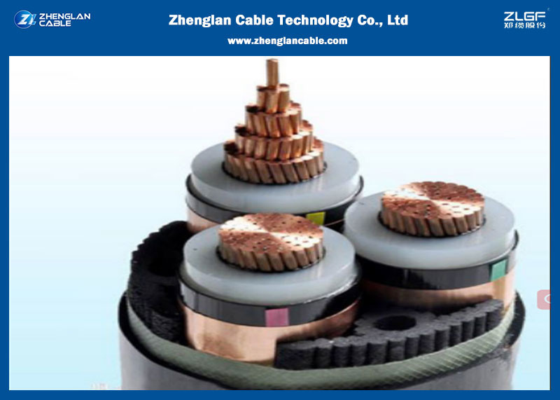 Medium Voltage Cables CU Conductor Steel Tape Armoured Cables With XLPE Insulated PVC Jacket