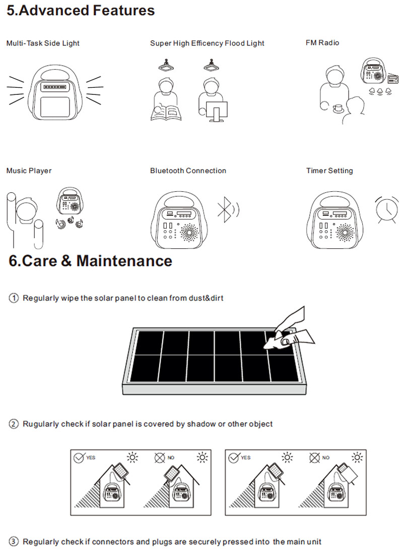 Solar Energy System Portable Mini Small Solar Power Home Lighting System Kits for Indoor
