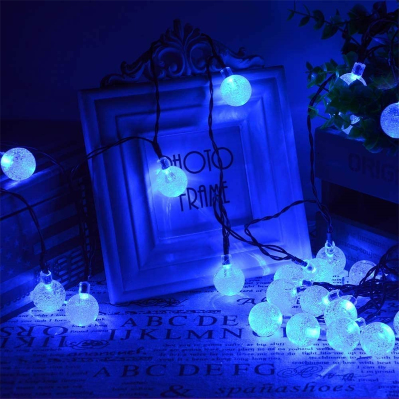 Monocrystalline Silicon 800mAh Solar String Lights IP65 Waterproof 60 LED