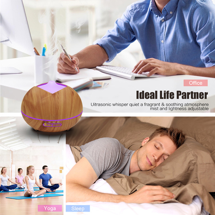Multifunction Light Wood Grain Eessential Oil Diffuser