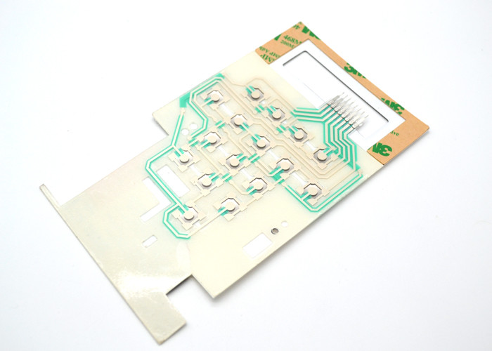 Flat Membrane Switch With Touch Dots On Graphic Overlay For Timer / Photo Controller