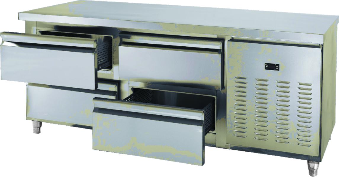 250W 220v 50hz One Layer Under Counter Freezer With Aspera Compressor