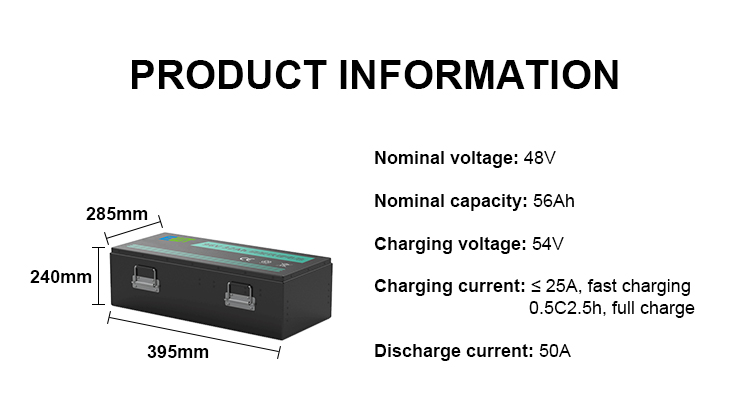 AGV Car Lithium Iron Phosphate Battery Pack Manufacturers 48V 50Ah 26650