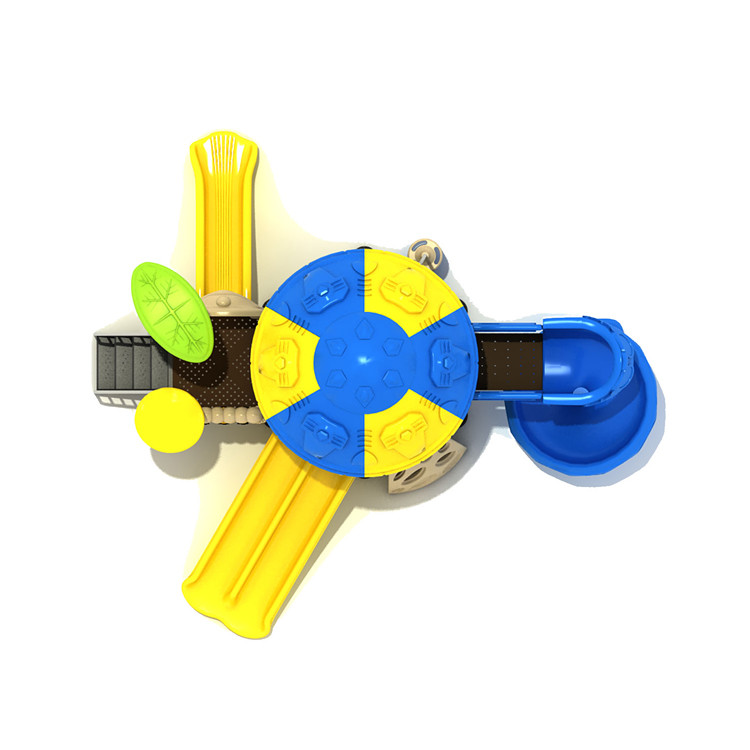Outdoor Custom Playground Plastic Slide Anti UV Garden Powder Coated For Kids