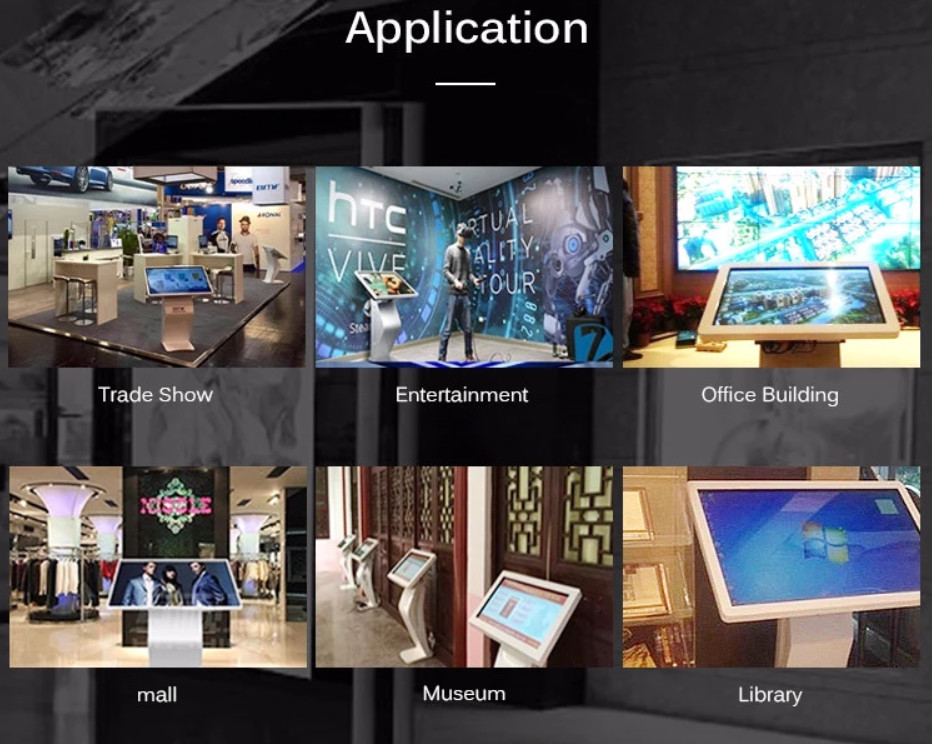CTP Touch Screen Horizontal Digital Signage High Performance Low Power Consumption